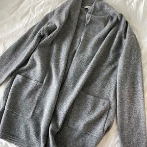 Light gray long cardigan